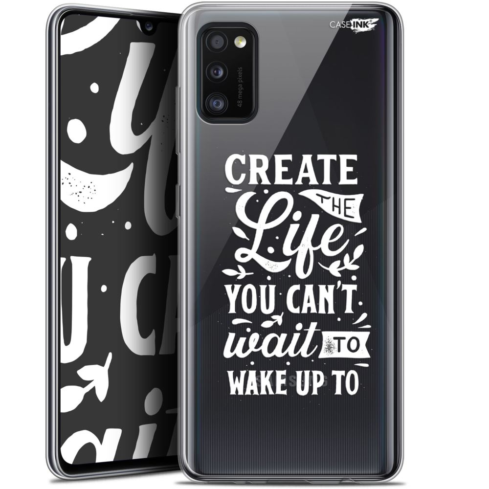 Caseink - Coque arrière Samsung Galaxy A41 (6.1 ) Gel HD [ Nouvelle Collection - Souple - Antichoc - Imprimé en France] Wake Up Your Life - Coque, étui smartphone