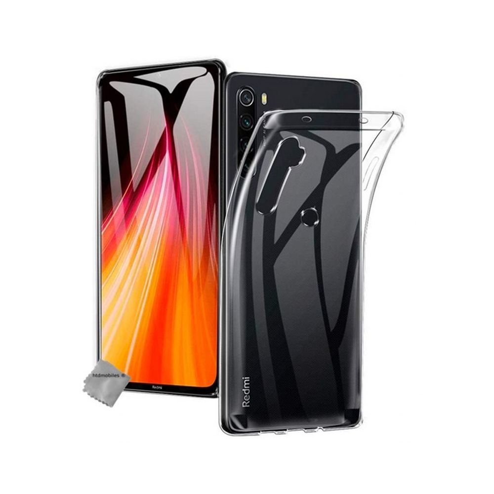 Htdmobiles - Housse etui coque silicone gel Xiaomi Redmi Note 8T + film ecran - TRANSPARENT TPU - Autres accessoires smartphone