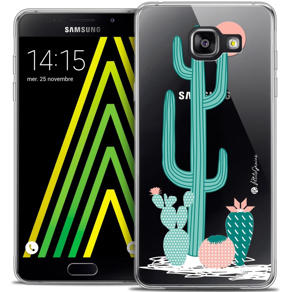 Caseink - Coque Housse Etui Samsung Galaxy A5 2016 (A510) [Crystal HD Collection Petits Grains ? Design A l'Ombre des Cactus - Rigide - Ultra Fin - Imprimé en France] - Coque, étui smartphone