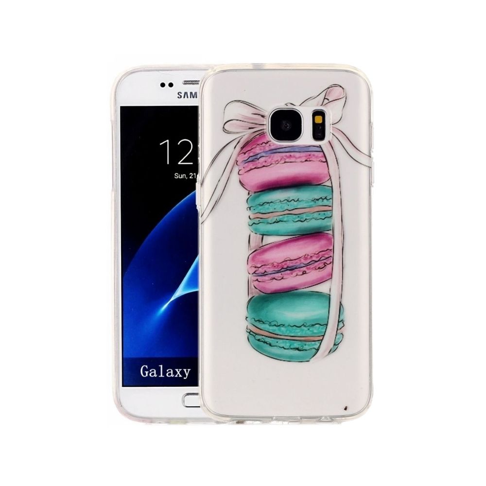 Wewoo - Coque pour Samsung Galaxy S7 Edge / G935 Macarons Motif IMD Workmanship Soft TPU Housse de protection - Coque, étui smartphone