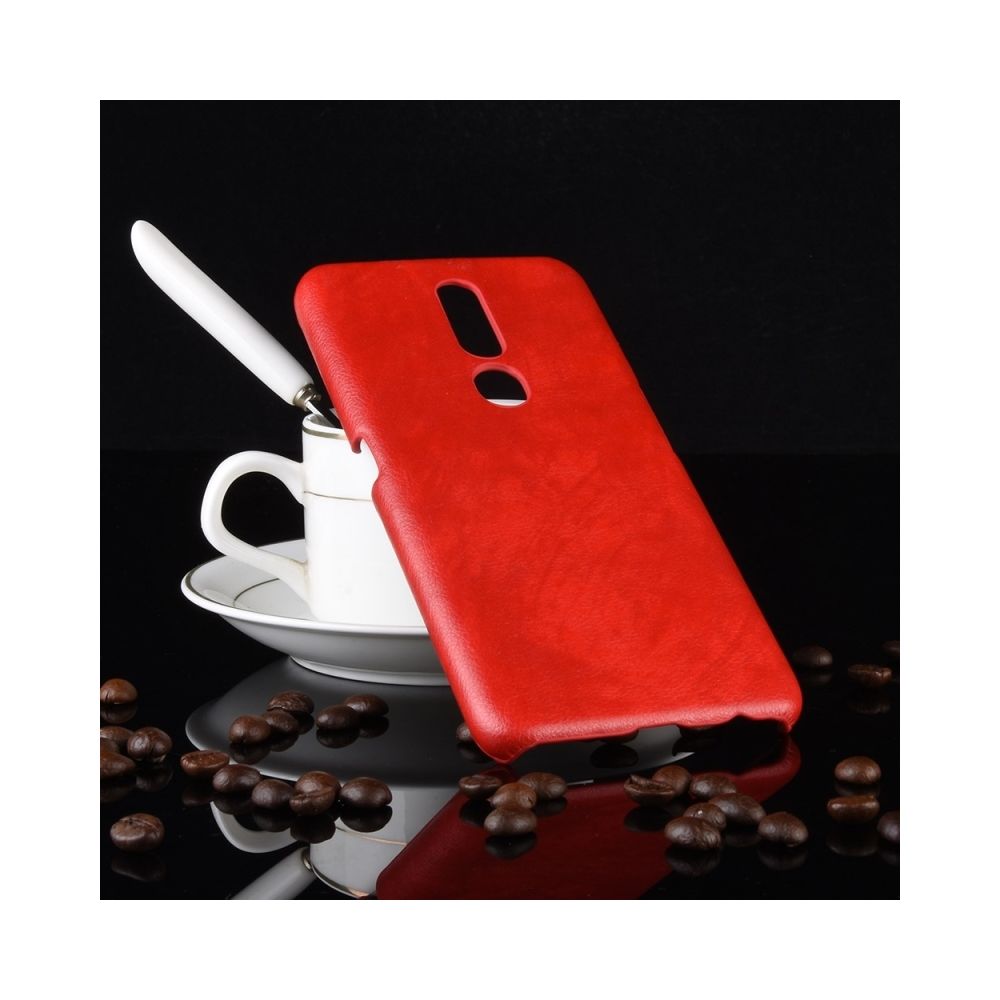 Wewoo - Coque Antichoc Litchi Texture PC + Etui PU pour OPPO F11 Pro (Rouge) - Coque, étui smartphone