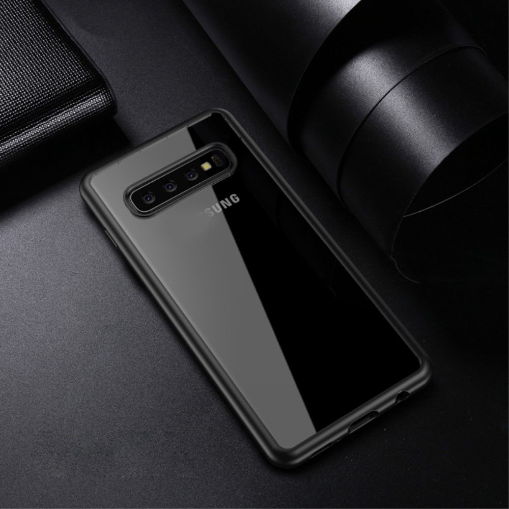 marque generique - Coque en TPU hybride clair noir pour votre Samsung Galaxy S10 - Autres accessoires smartphone