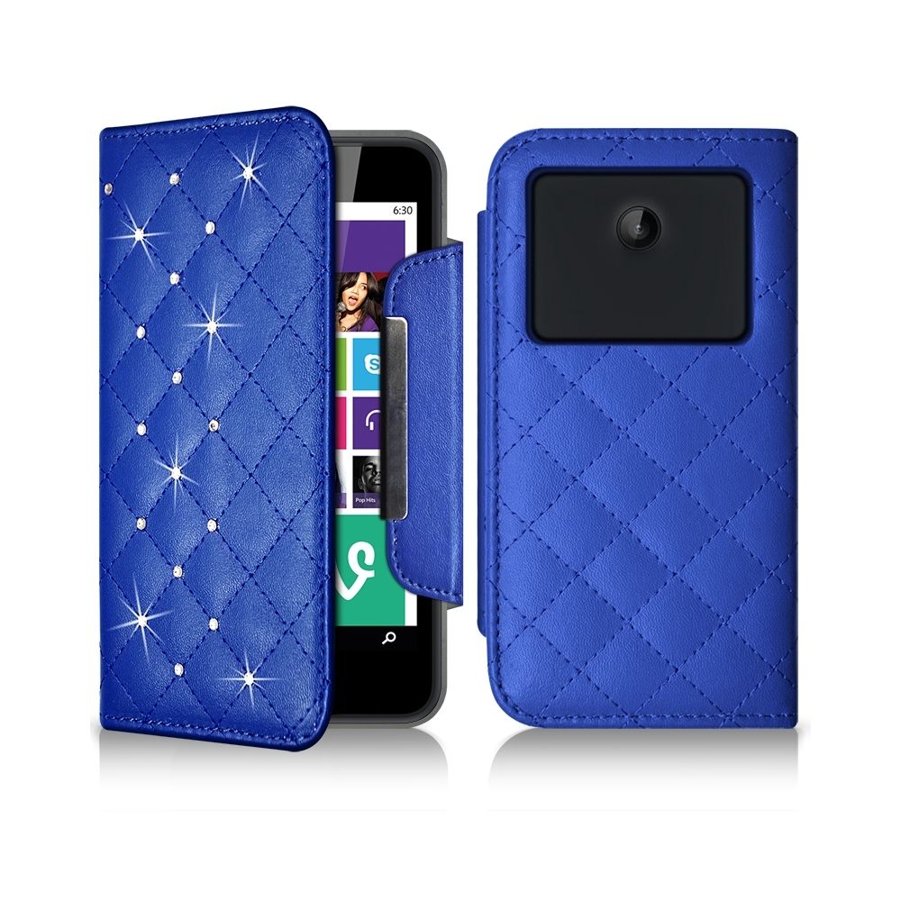 Karylax - Etui Universel XL Style Diamant bleu pour Huawei P20 - Autres accessoires smartphone