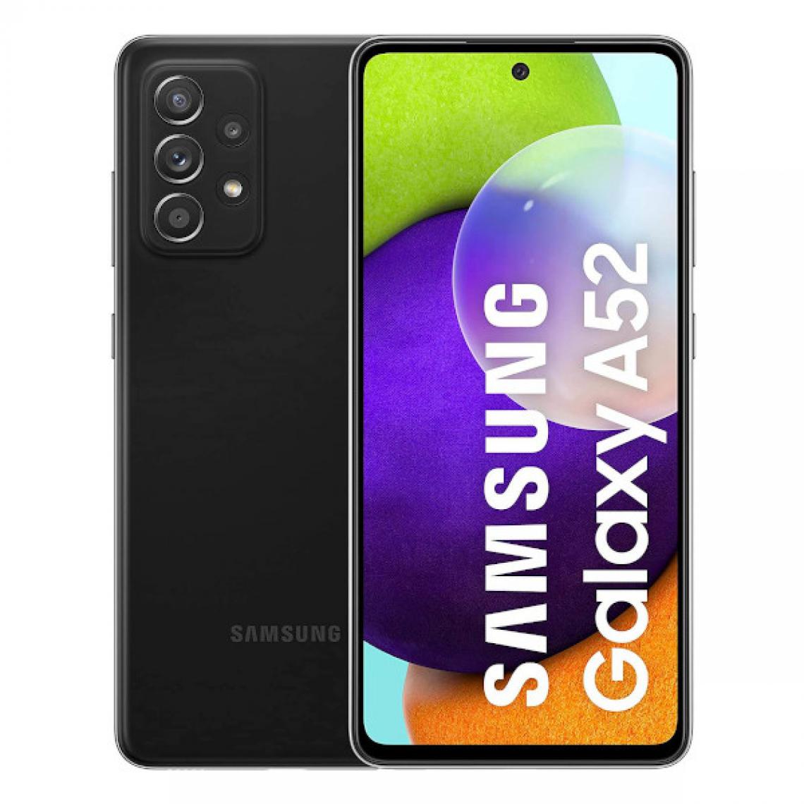 Samsung - Samsung Galaxy A52 6Go/128Go Dual Sim Noir (Awesome Black) - Smartphone Android