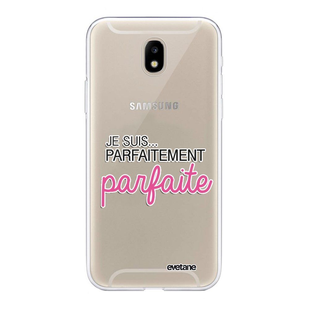 Evetane - Coque Samsung Galaxy J5 2017 transparente Je suis parfaitement parfaite Ecriture Tendance Design Evetane. - Coque, étui smartphone