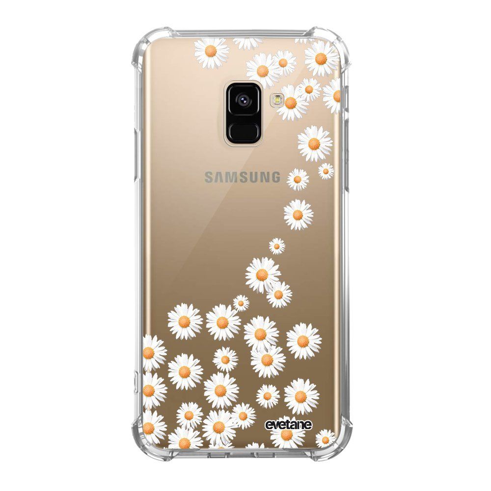 Evetane - Coque Samsung Galaxy A8 2018 anti-choc souple avec angles renforcés Marguerite Evetane - Coque, étui smartphone