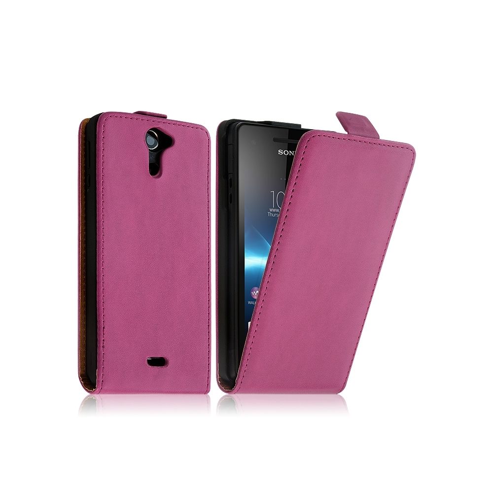 Karylax - Housse Coque Etui pour Sony Xperia V Couleur Rose Fushia - Autres accessoires smartphone