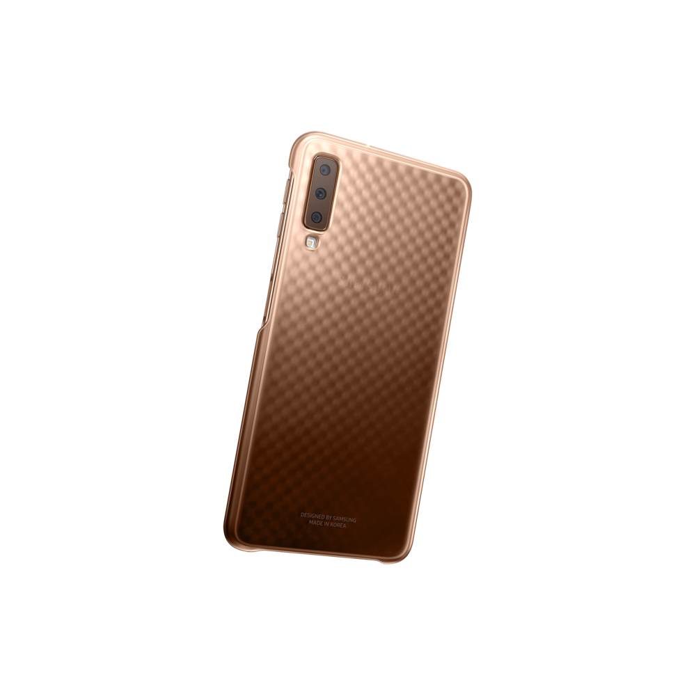 Samsung - Coque arrière Evolultion pour A7 2018 - Gold - Coque, étui smartphone