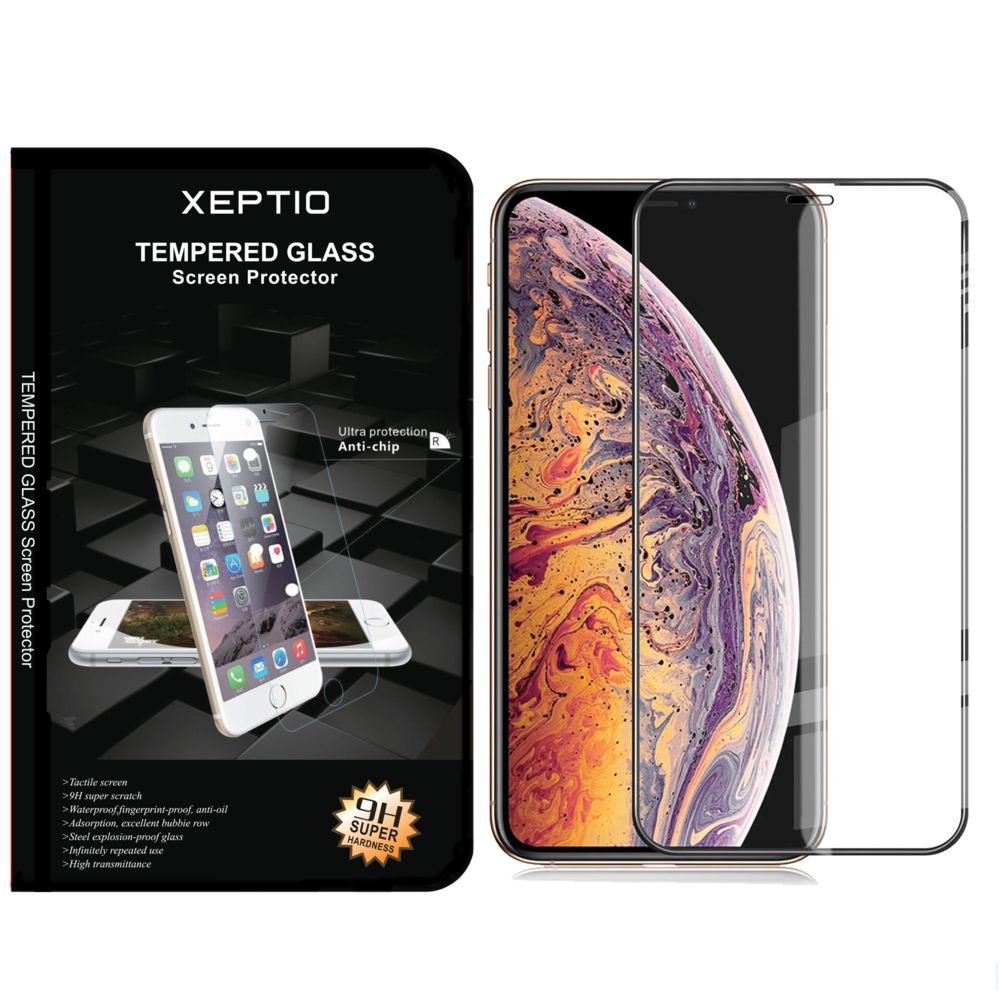 Xeptio - Pack Protection d'écran en Verre trempé Full Cover Noir Apple iPhone 11 6,1 pouces 2019 - Tempered Glass Screen Protector Nouvel iPhone 11 6.1 pouces - Accessoires - Protection écran smartphone