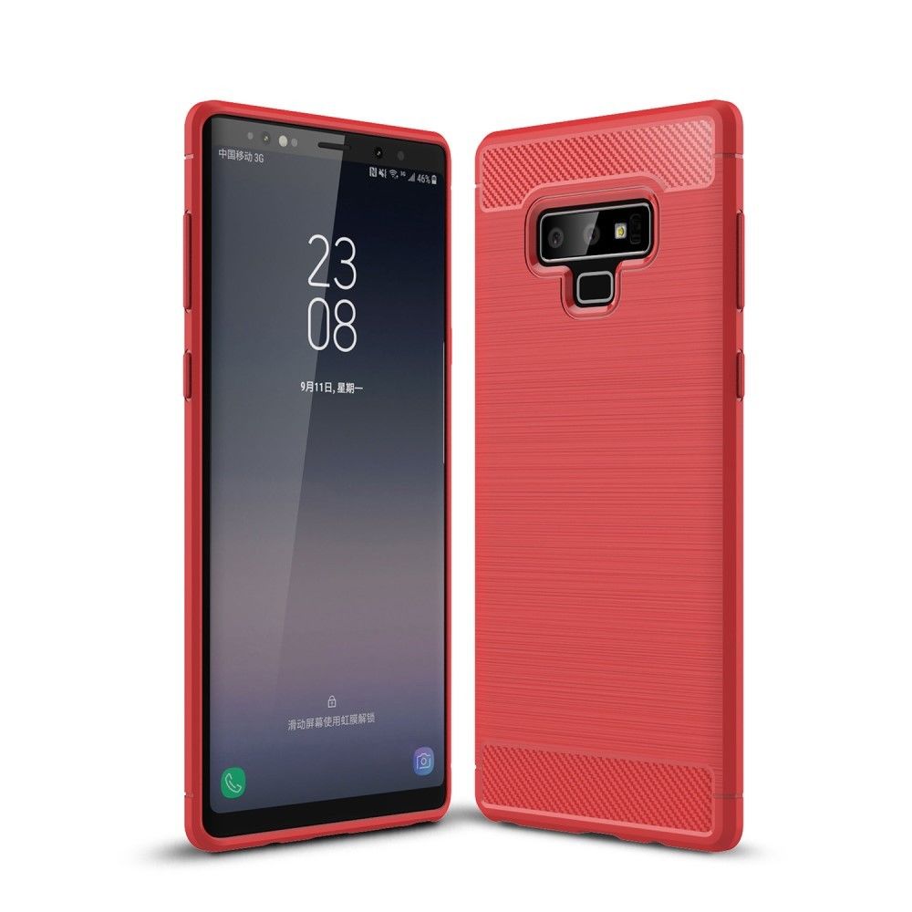 marque generique - Coque en TPU fibre de carbone rouge pour votre Samsung Galaxy Note 9 - Autres accessoires smartphone
