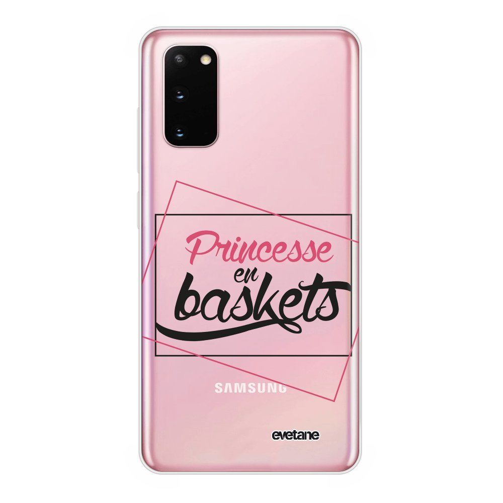 Evetane - Coque Samsung Galaxy S20 Plus souple transparente Princesse En Baskets Motif Ecriture Tendance Evetane - Coque, étui smartphone