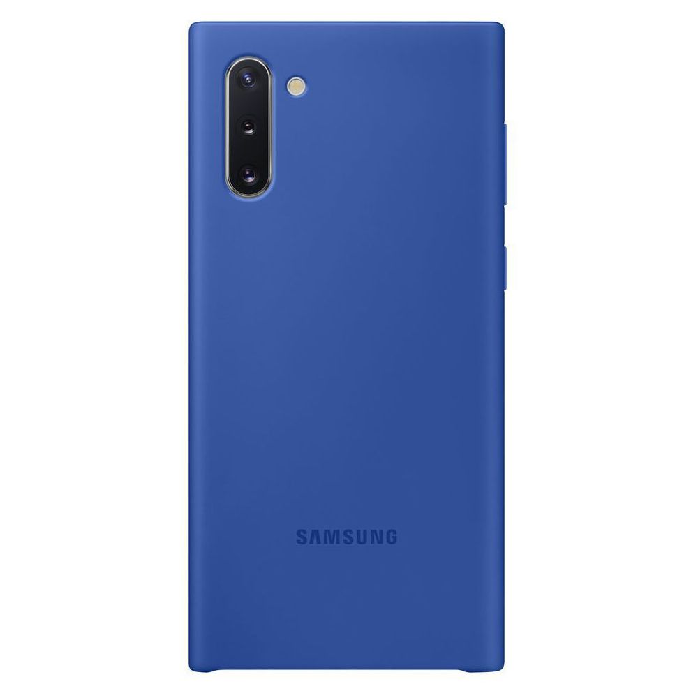 Samsung - Coque Silicone Galaxy Note10 - Bleu - Coque, étui smartphone