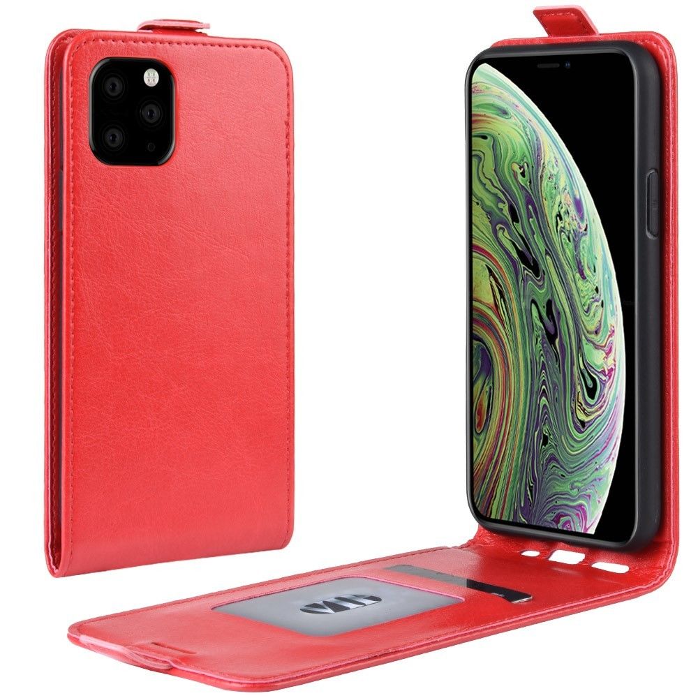 marque generique - Etui en PU cheval fou flip vertical rouge pour votre Apple iPhone 5.8 pouces (2019) - Coque, étui smartphone