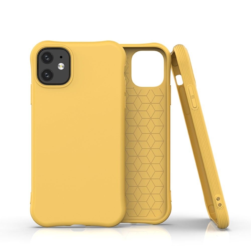 Generic - Coque en TPU mat jaune pour votre Apple iPhone 11 6.1 pouces - Coque, étui smartphone