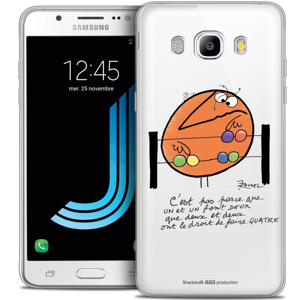 Caseink - Coque Housse Etui Samsung Galaxy J7 2016 (J710) [Crystal HD Collection Les Shadoks ? Design Mathématique - Rigide - Ultra Fin - Imprimé en France] - Coque, étui smartphone