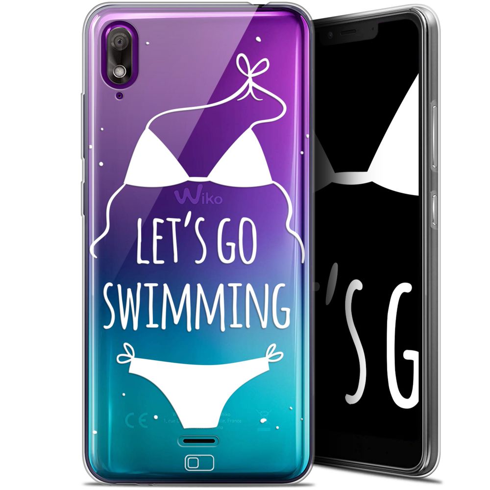 Caseink - Coque Pour Wiko View 2 GO (5.93 ) [Gel HD Collection Summer Design Let's Go Swim - Souple - Ultra Fin - Imprimé en France] - Coque, étui smartphone
