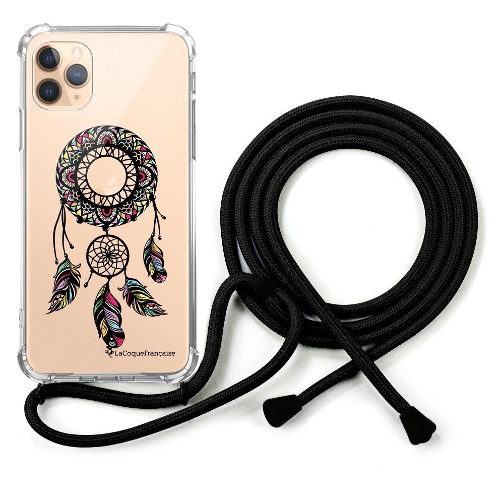 La Coque Francaise - Coque cordon iPhone 11 Pro cordon noir Dessin Rêve Indien La Coque Francaise - Coque, étui smartphone