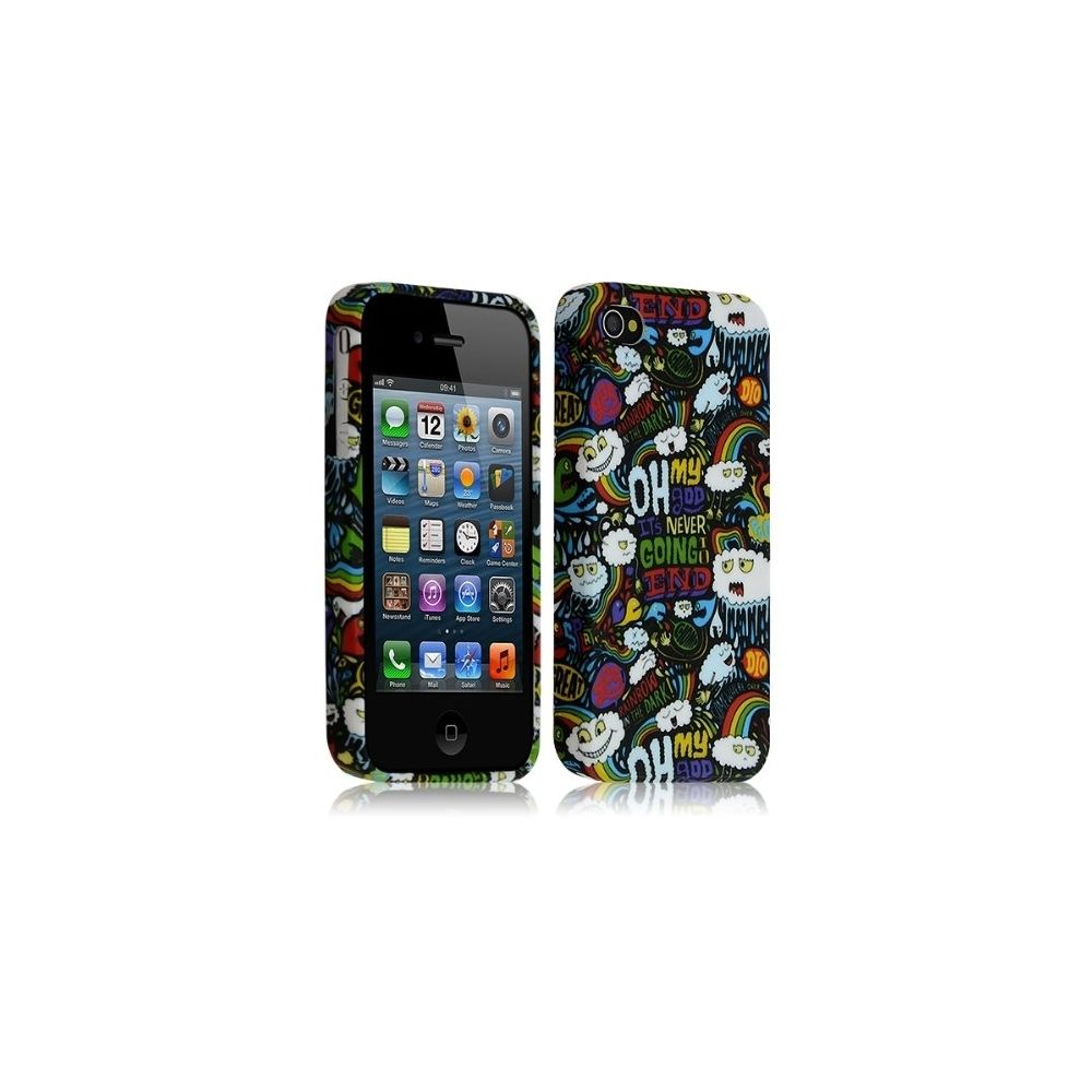 Karylax - Housse étui coque gel pour Apple iPhone 4 / 4S avec motif LM18 - Autres accessoires smartphone