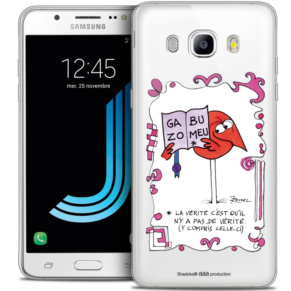 Caseink - Coque Housse Etui Samsung Galaxy J7 2016 (J710) [Crystal HD Collection Les Shadoks ? Design La Vérité - Rigide - Ultra Fin - Imprimé en France] - Coque, étui smartphone