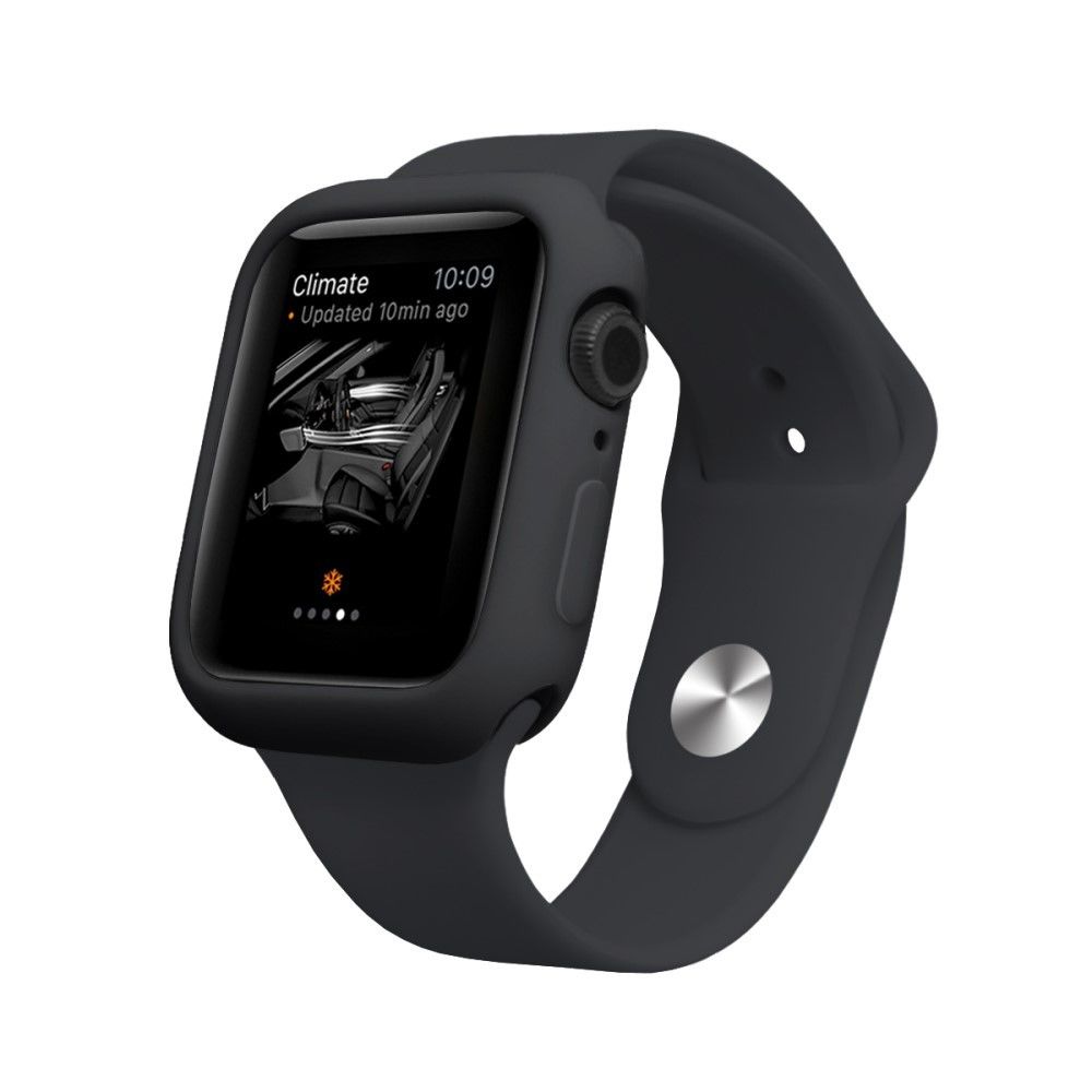 marque generique - Bumper en TPU sucreries noir pour votre Apple Watch Series 4 44mm - Autres accessoires smartphone