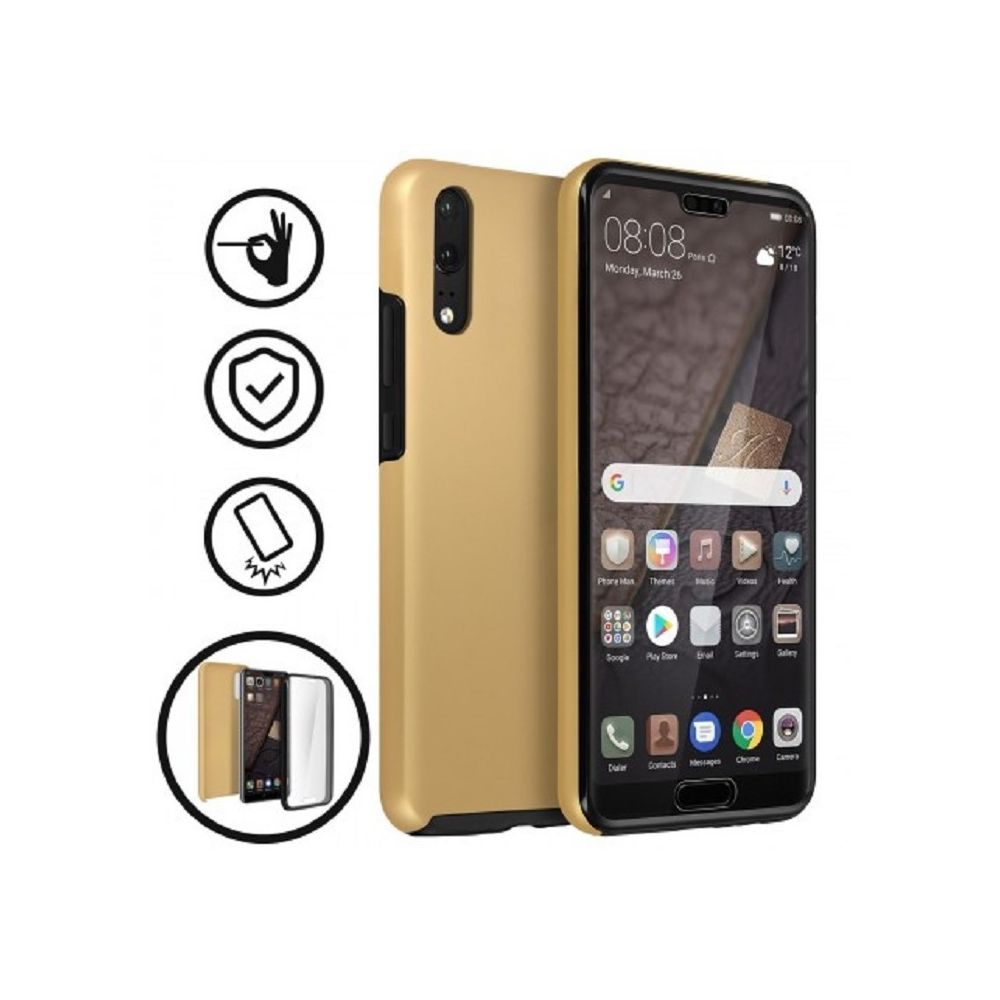 marque generique - Coque Etui Protection Rigide Integrale Or Dore Anti Choc pour Huawei Y6 2019 - Coque, étui smartphone