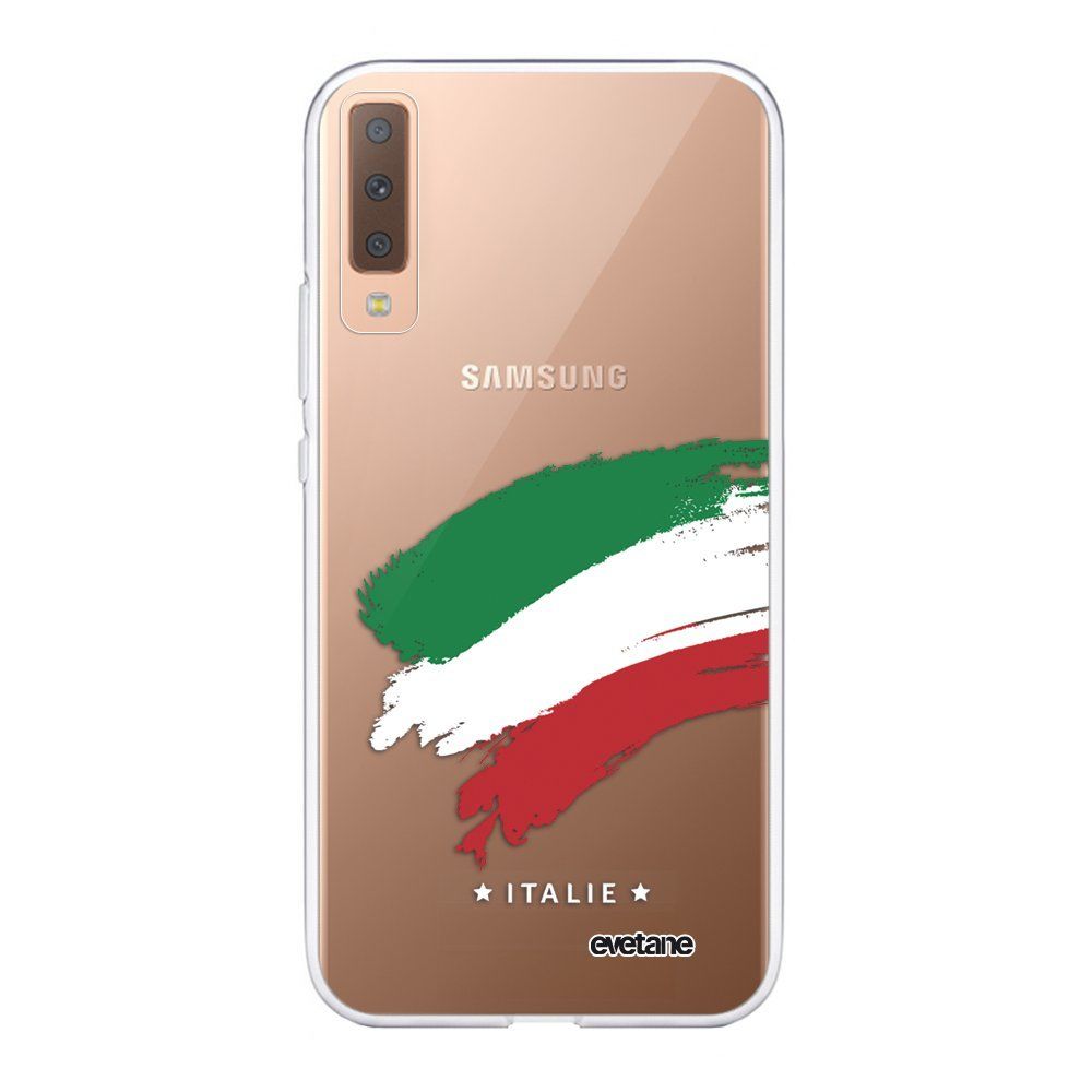 Evetane - Coque Samsung Galaxy A7 2018 360 intégrale transparente Italie Ecriture Tendance Design Evetane. - Coque, étui smartphone