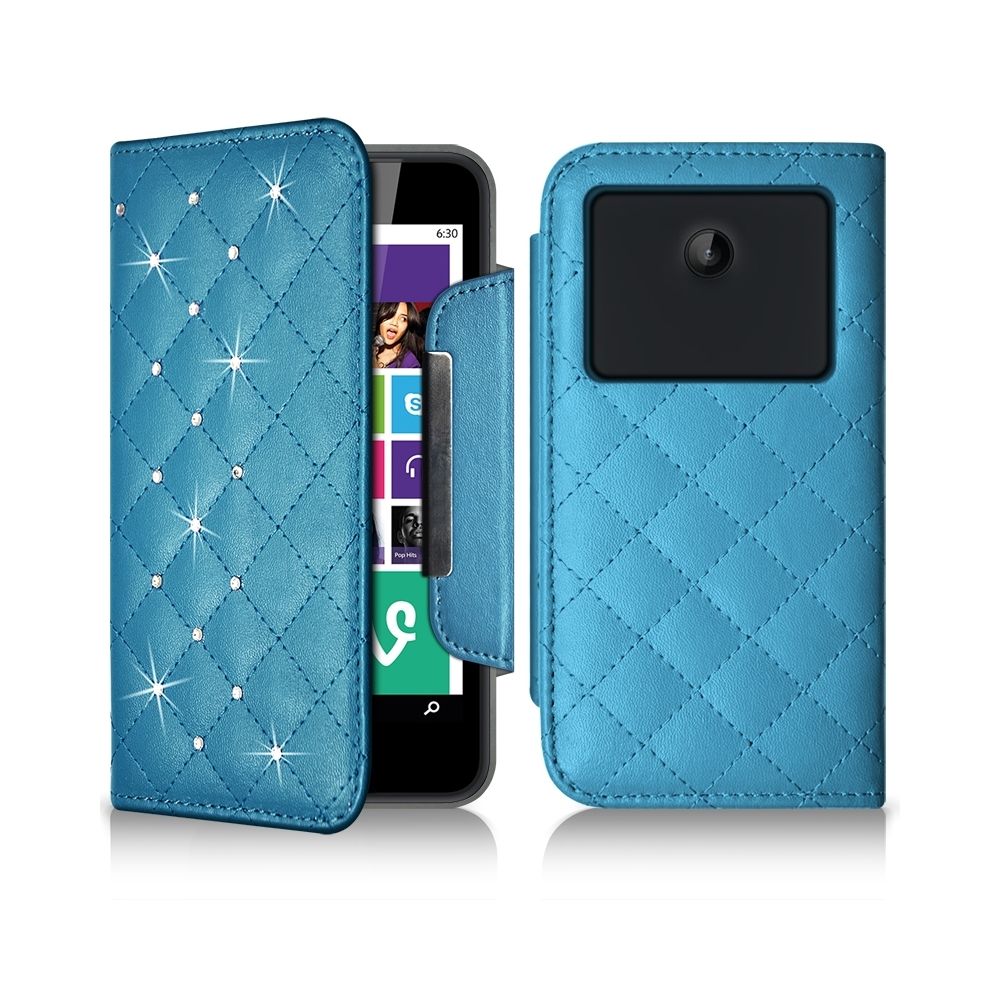 Karylax - Etui Universel XL Style Diamant bleu clair pour Huawei P20 - Autres accessoires smartphone