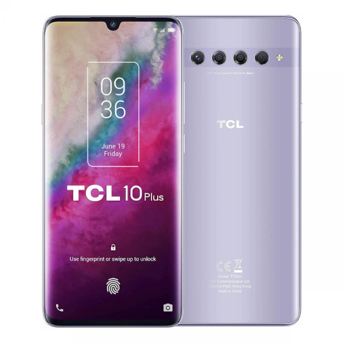 TCL - TCL 10 Plus 6Go/256Go Argent (Starlight Silver) Dual SIM T782H - Smartphone Android
