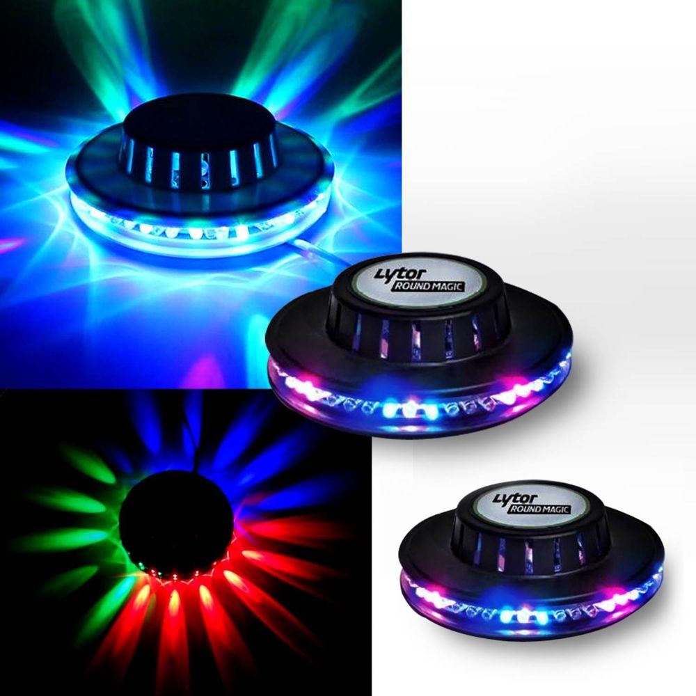 Lytor - Jeu de lumière Effet OVNI LED Lytor ROUNDMAGIC - Packs sonorisation