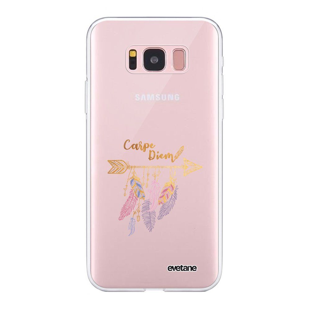 Evetane - Coque Samsung Galaxy S8 360 intégrale transparente Carpe Diem Or Ecriture Tendance Design Evetane. - Coque, étui smartphone