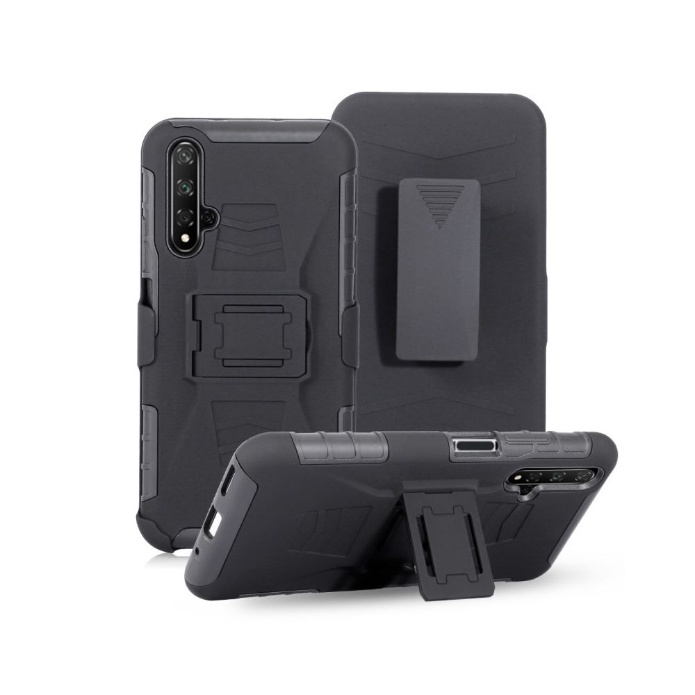 Wewoo - Coque Pour Huawei nova 5T / Honor 20 PC + étui de protection arrière en silicone à manches coulissantes noir - Coque, étui smartphone
