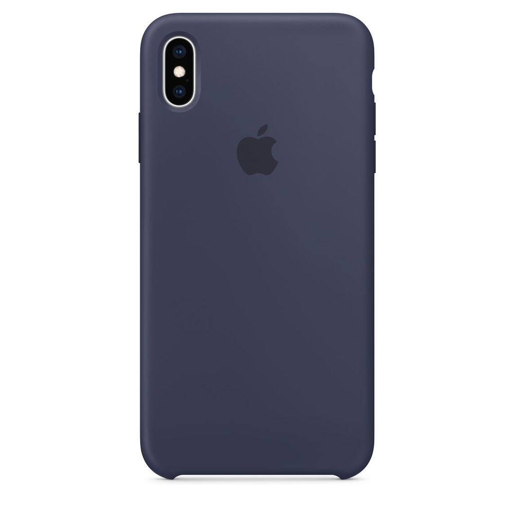 Apple - Coque en silicone pour iPhone XS Max - Bleu nuit - Coque, étui smartphone