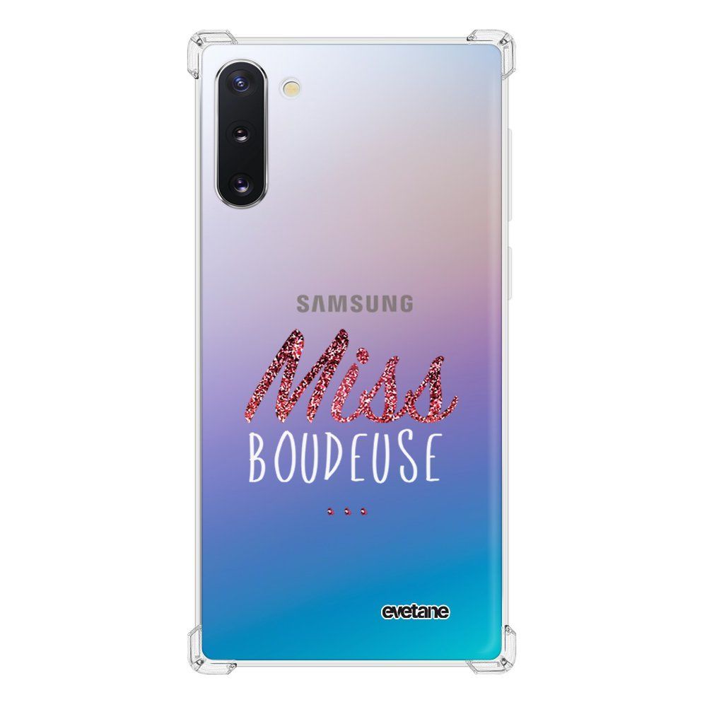 Evetane - Coque Samsung Galaxy Note 10 anti-choc souple avec angles renforcés transparente Miss Boudeuse Evetane - Coque, étui smartphone