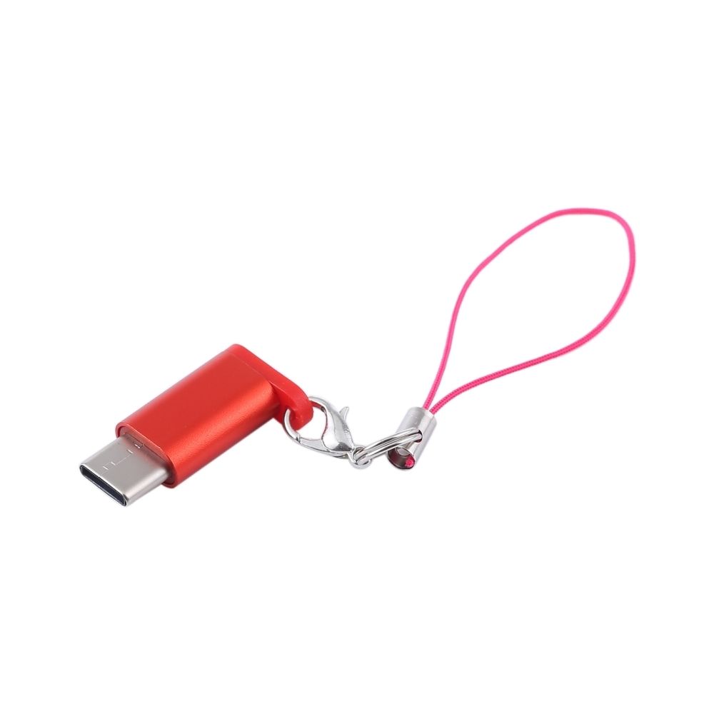 Wewoo - Adaptateur Mini de convertisseur USB portable vers Type-C et USB-C avec OTG (rouge) - Autres accessoires smartphone