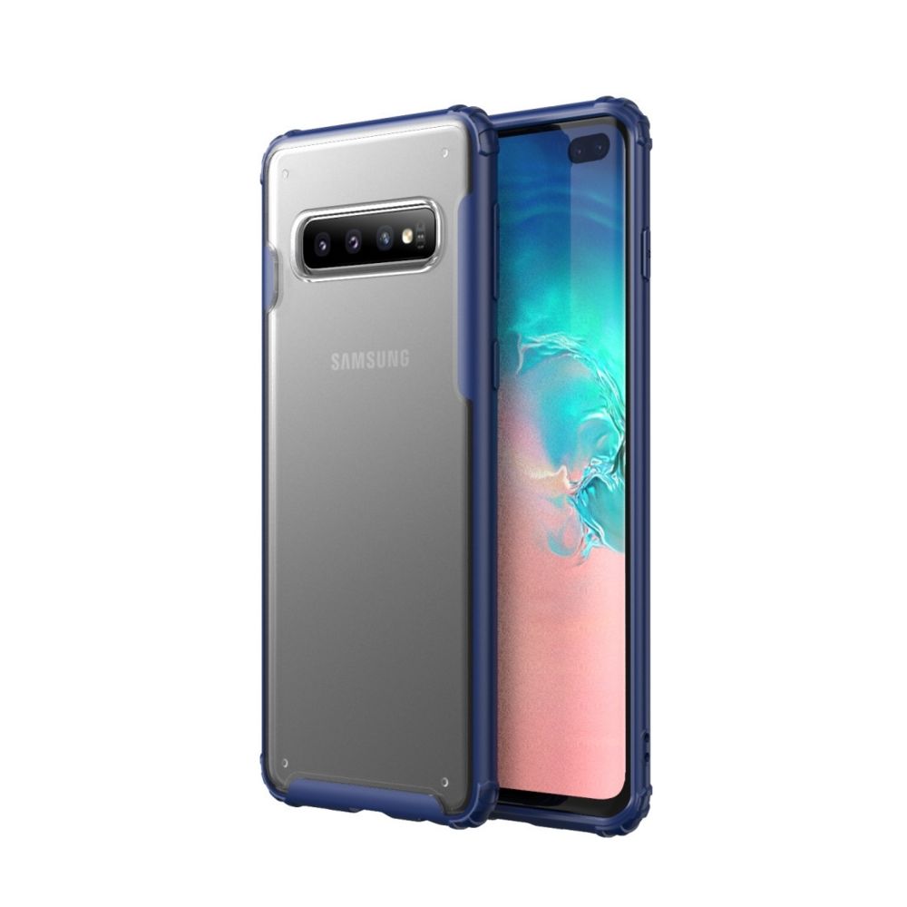 Wewoo - Coque Souple Pour Galaxy S10 Plus Etui combiné TPU + PC Bleu marine - Coque, étui smartphone
