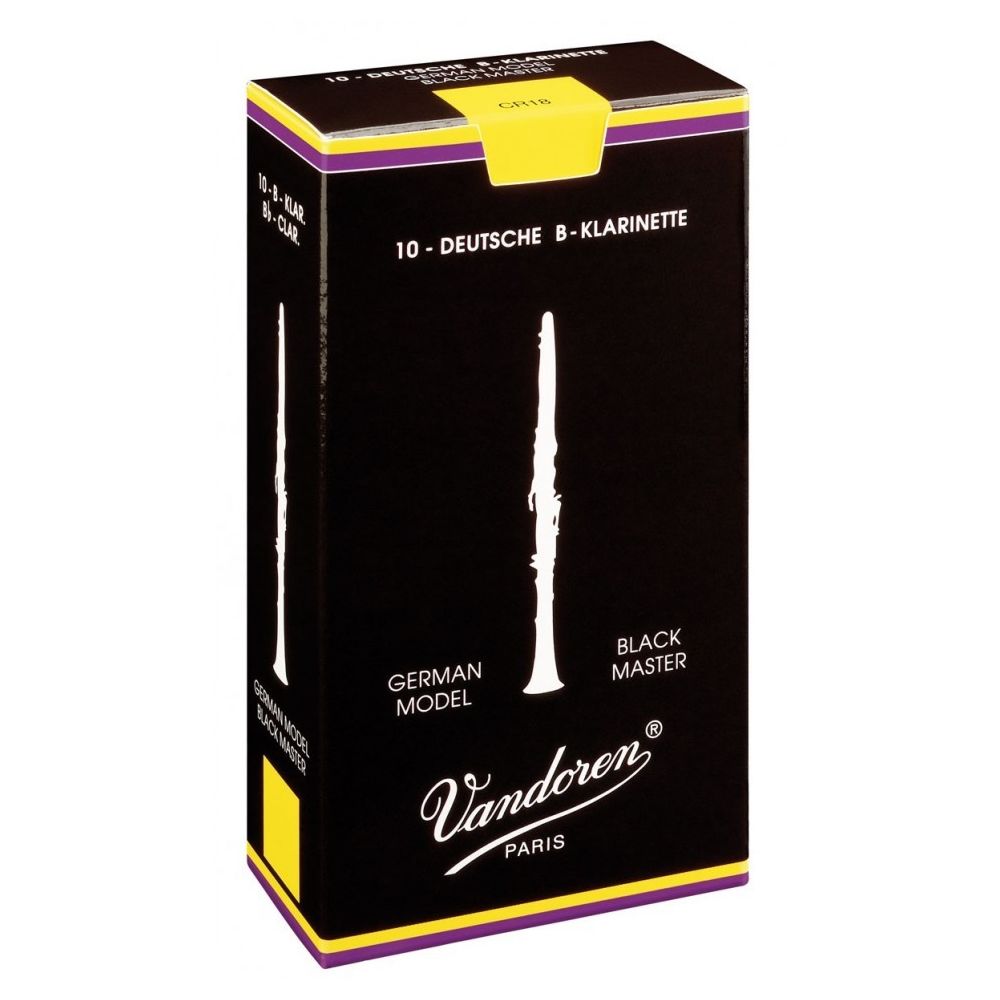 Vandoren - Boîte de 10 anches clarinette Sib Black Master Force 2 - Vandoren CR182 - Accessoires instruments à vent