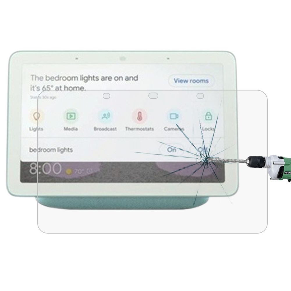 Wewoo - Film de verre trempé anti-déflagrant de 0.3mm 9H 2.5D HD pour le haut-parleur intelligent de hub de maison de Google - Hauts-parleurs