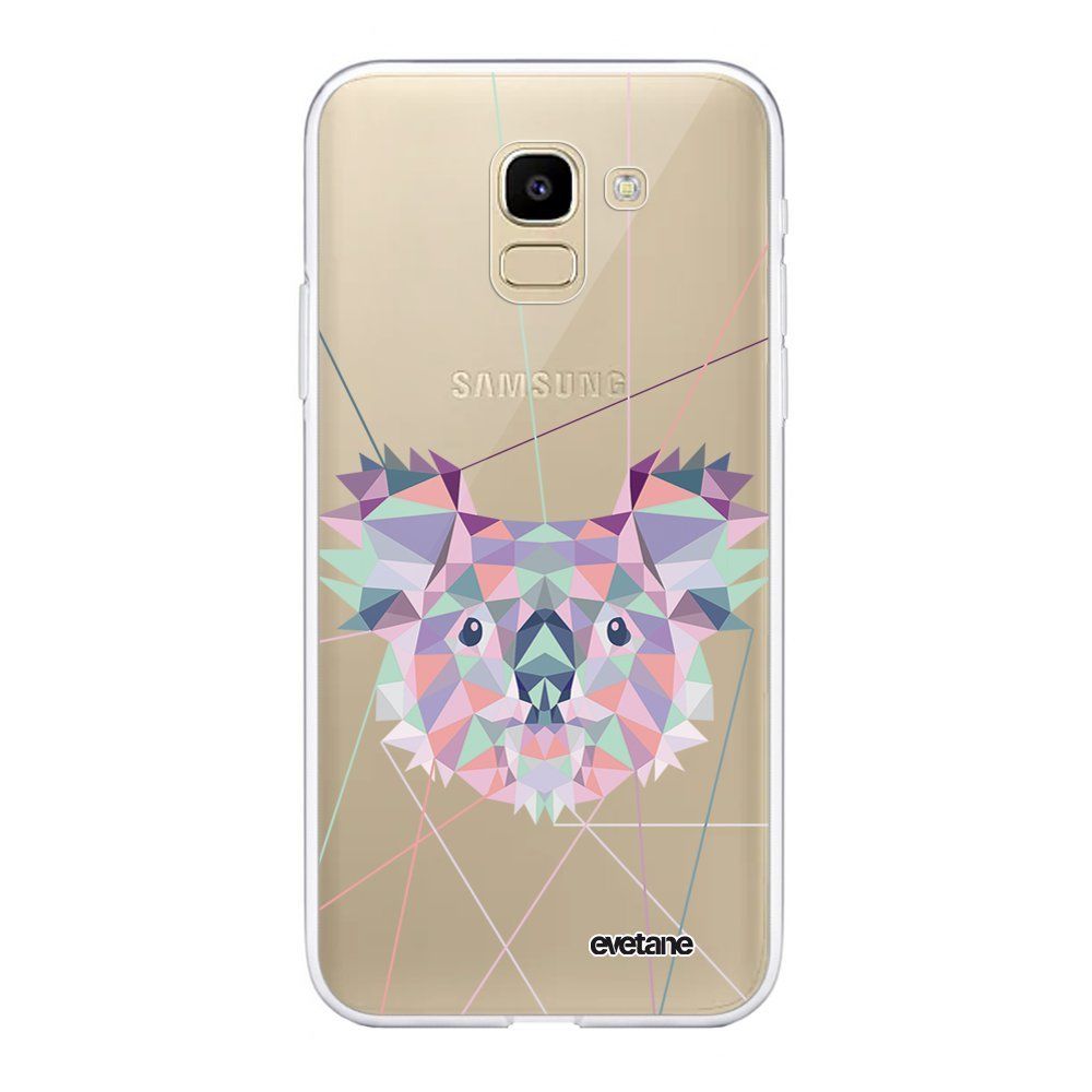 Evetane - Coque Samsung Galaxy J6 2018 360 intégrale transparente Koala outline Ecriture Tendance Design Evetane. - Coque, étui smartphone