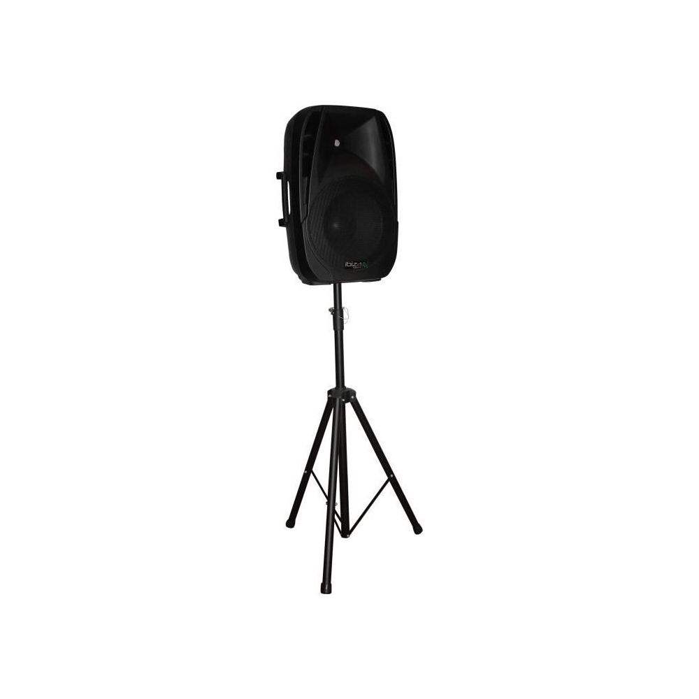 Ibiza - pack enceinte active portable 15"" 38cm 500W avec lecteur USB SD BLUETOOTH noir - Sonorisation portable