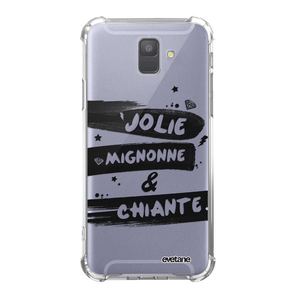Evetane - Coque Samsung Galaxy A6 2018 anti-choc souple avec angles renforcés transparente Jolie Mignonne et chiante Evetane - Coque, étui smartphone