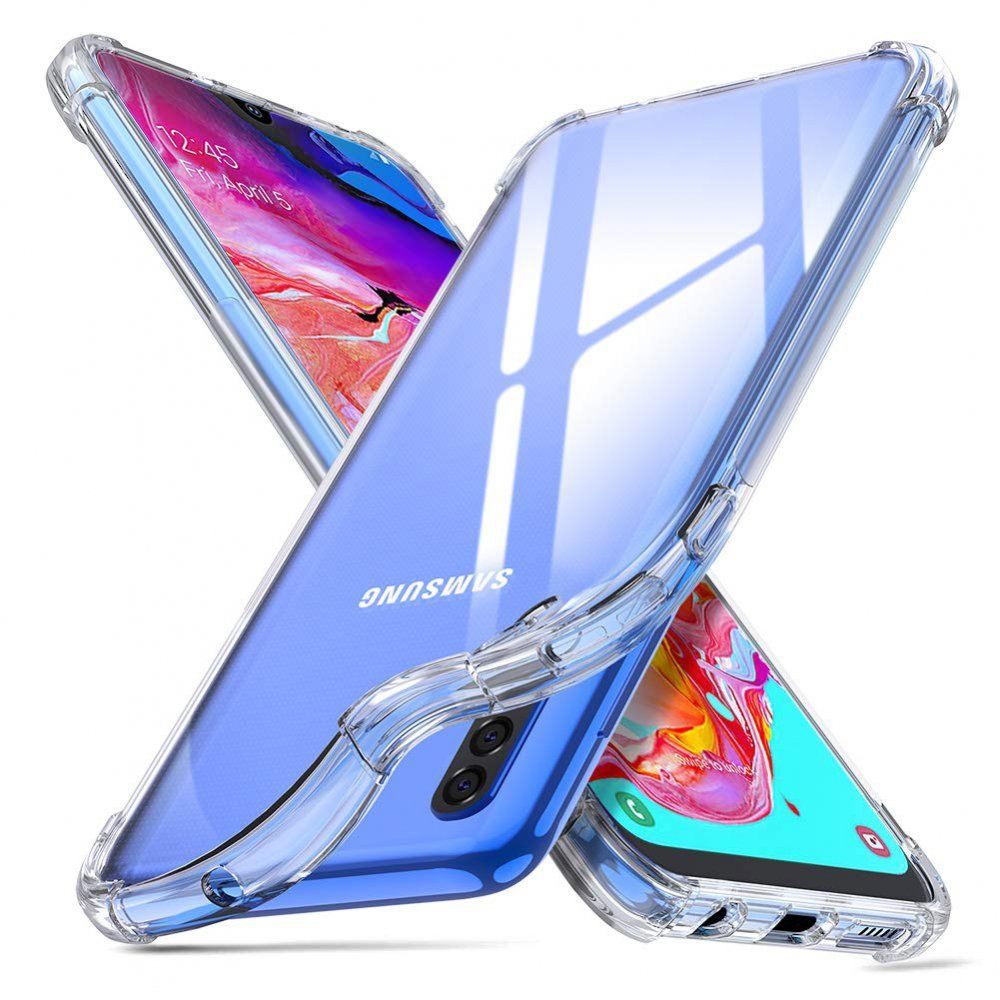 Evetane - Coque Samsung Galaxy A70 Anti-Chocs avec Bords Renforcés en silicone Transparente - Coque, étui smartphone