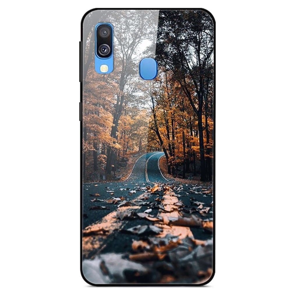 marque generique - Coque en TPU verre à motif route forestière pour votre Samsung Galaxy A20e - Coque, étui smartphone