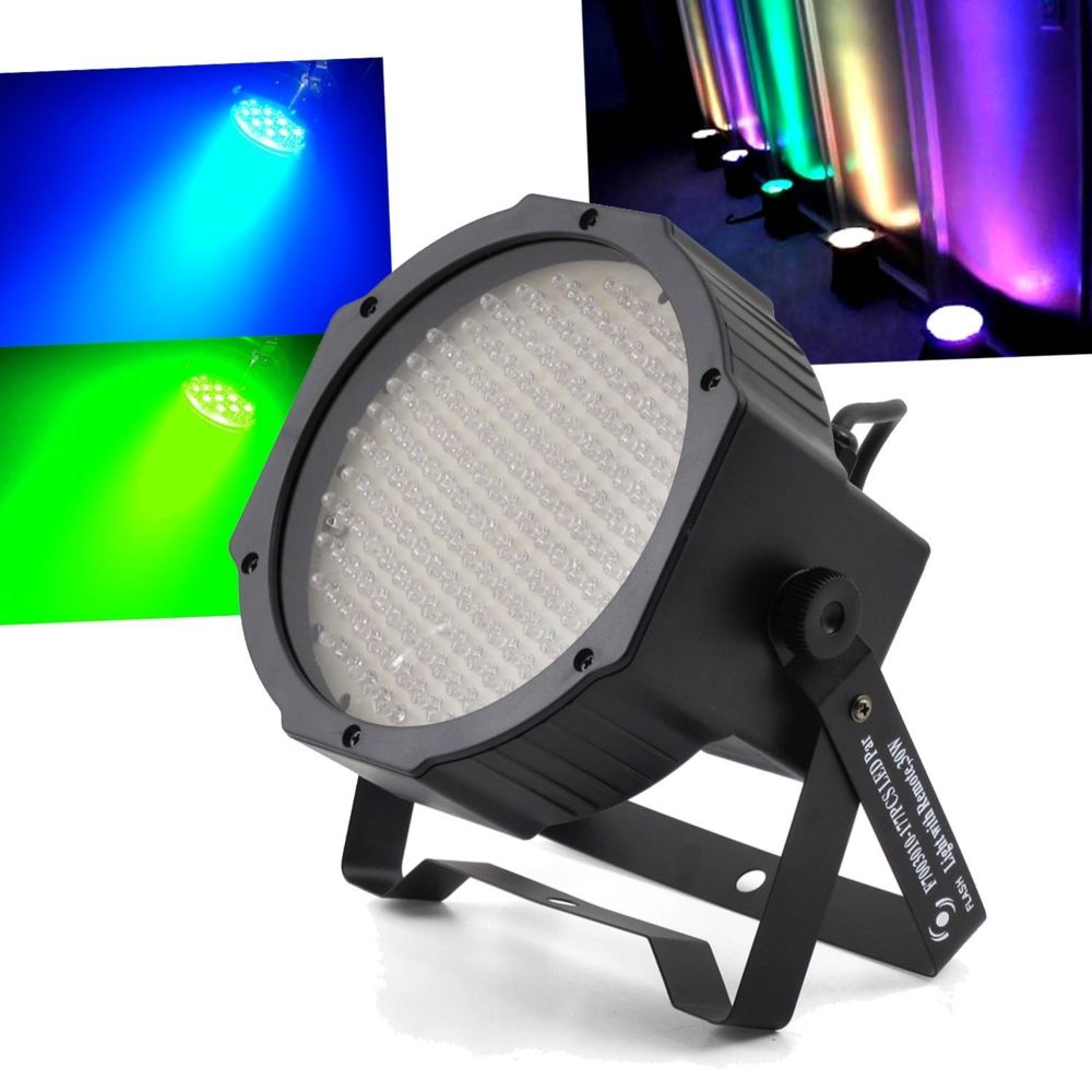 Flash - Projecteur FLASH à LEDs PAR 56 à 177 Diodes RGB avec DMX F7003000 - Effets à LED