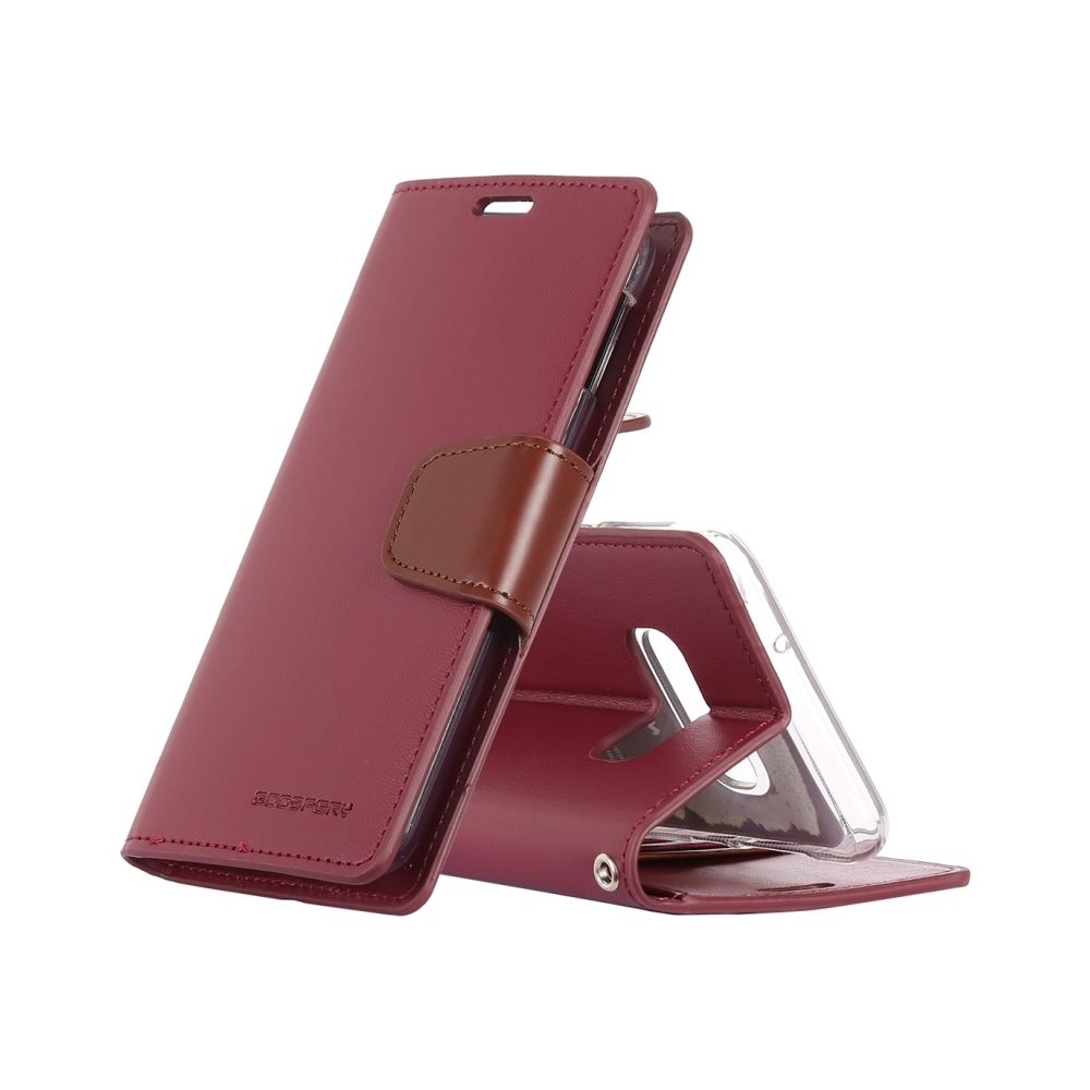 Wewoo - Housse Coque SONATA DIARY Etui à rabat horizontal en cuir pour Galaxy S10 Lite, avec support et emplacements pour cartes porte-monnaie (Rouge) - Coque, étui smartphone
