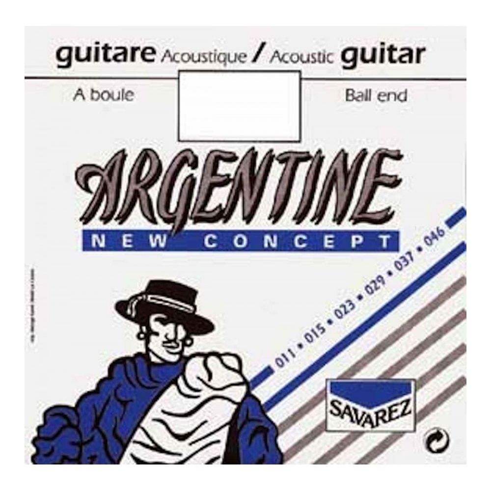 Savarez - Argentine 1211MF - Corde de Mi aigu au détail à boule Guitare Manouche - tirant 11 - Accessoires instruments à cordes