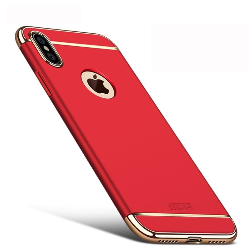 marque generique - Coque amovible 3 en 1 rouge pour Apple iPhone X - Autres accessoires smartphone