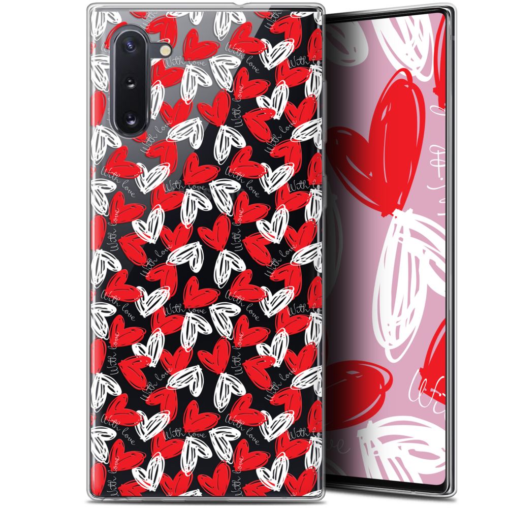 Caseink - Coque Pour Samsung Galaxy Note 10 (6.3 ) [Gel HD Collection Love Saint Valentin Design With Love - Souple - Ultra Fin - Imprimé en France] - Coque, étui smartphone