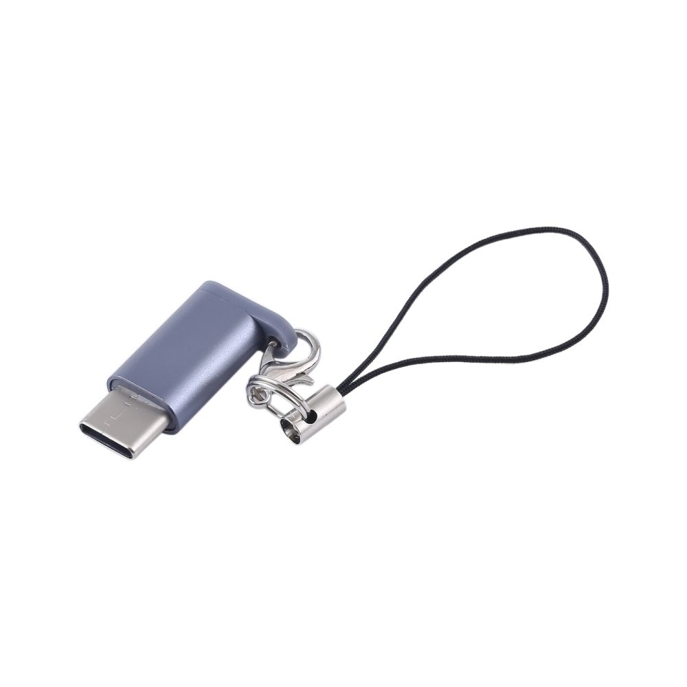 Wewoo - Adaptateur Mini de convertisseur USB portable vers Type-C et USB-C avec OTG (Gris) - Autres accessoires smartphone