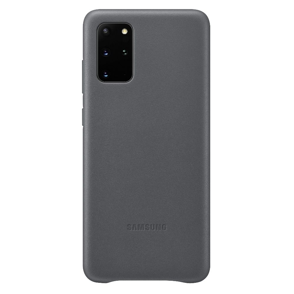 Samsung - Coque en cuir pour Galaxy S20+ Gris - Coque, étui smartphone