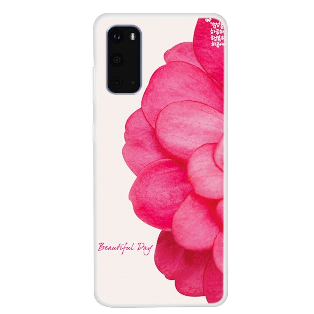 Generic - Coque en TPU impression de motifs souple fleur rouge pour votre Samsung Galaxy S20 - Coque, étui smartphone